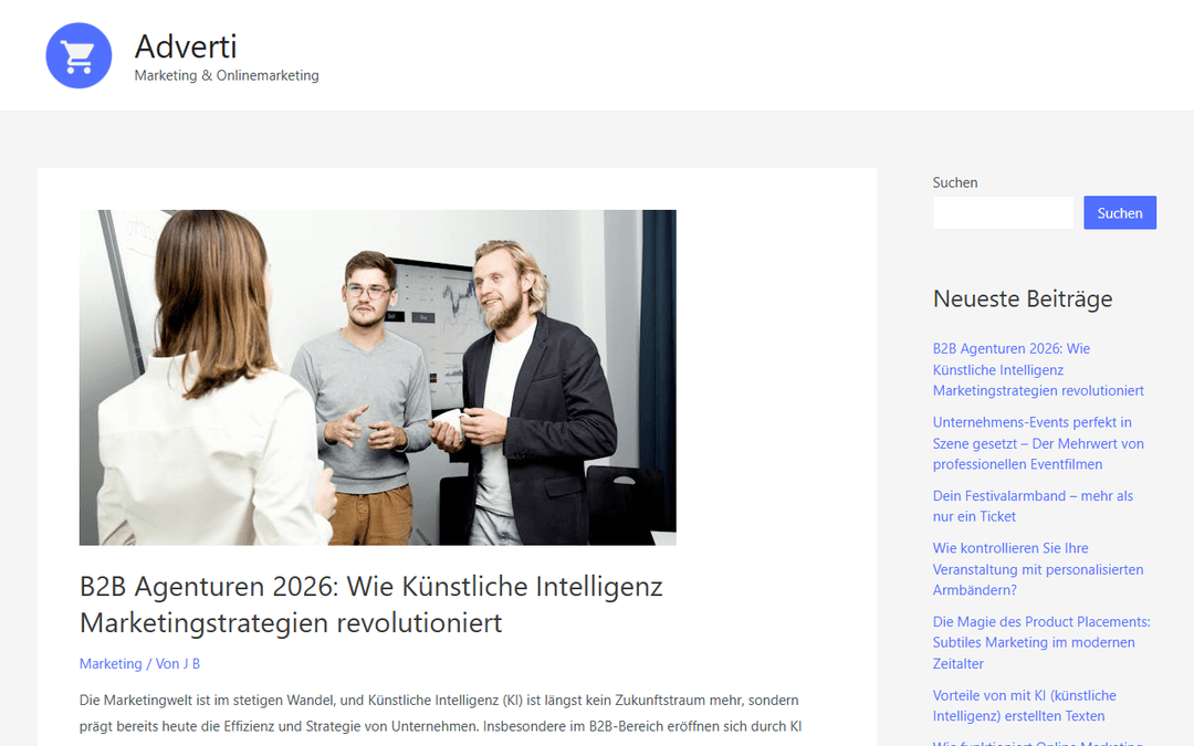 adverti.de publisher screenshot