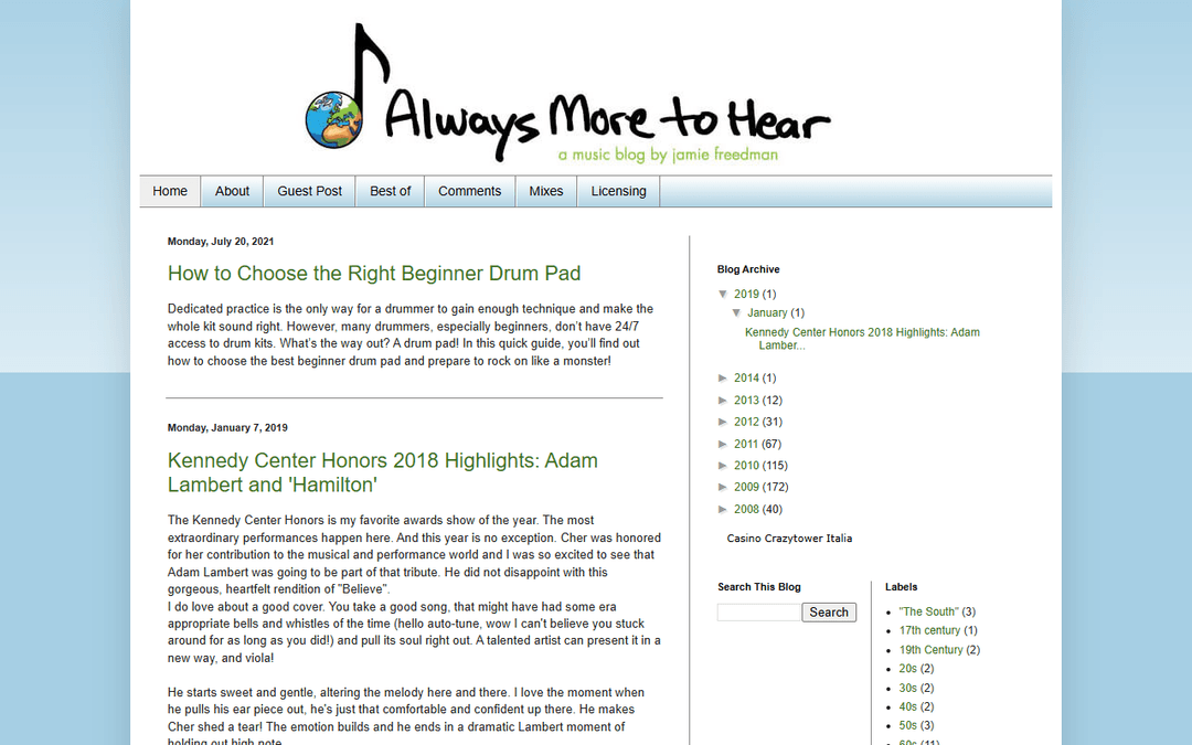 alwaysmoretohear.com publisher screenshot