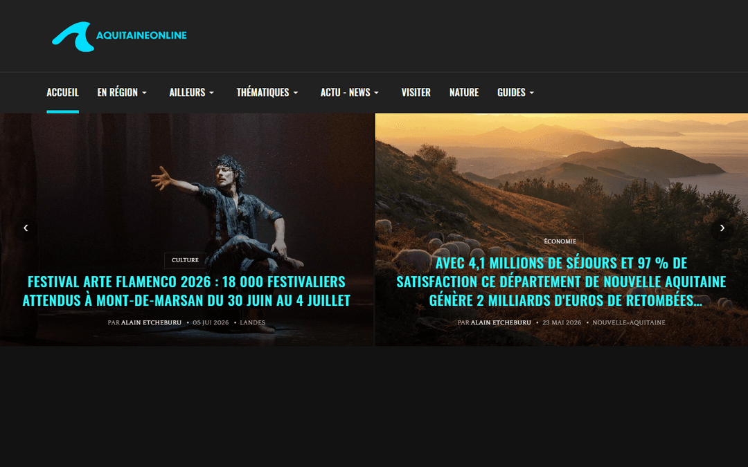 Screenshot des Publishers aquitaineonline.com
