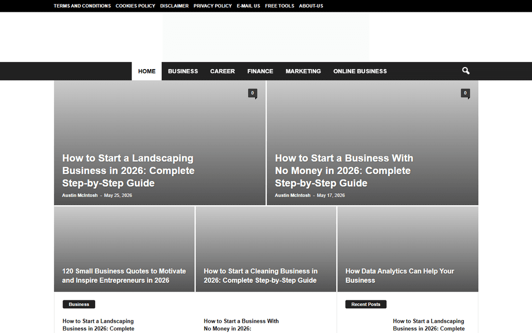 articlesandsuccess.com publisher screenshot