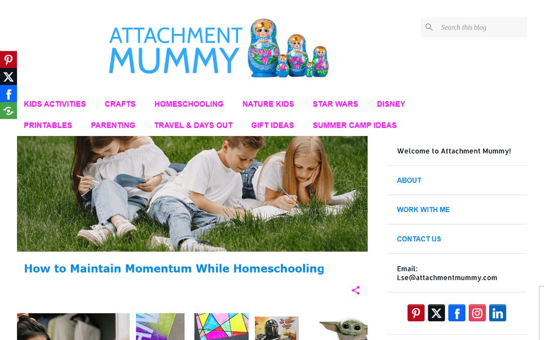 attachmentmummy.com publisher screenshot
