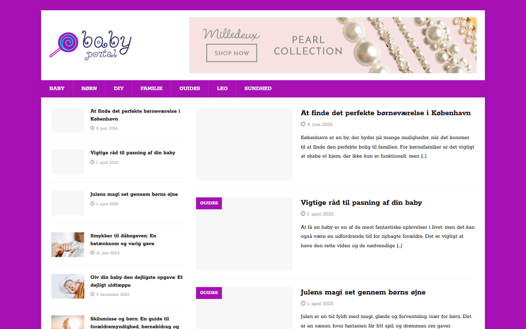 babyportal.dk publisher screenshot
