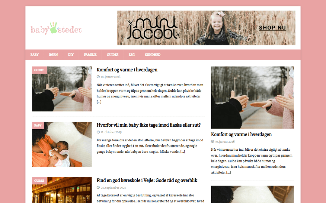 babystedet.dk publisher screenshot