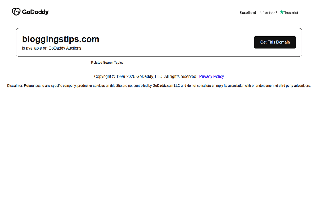 bloggingstips.com publisher screenshot