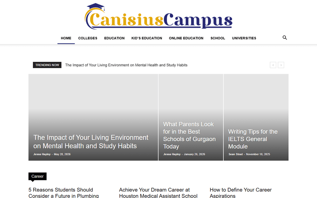 canisiuscampus.net publisher screenshot
