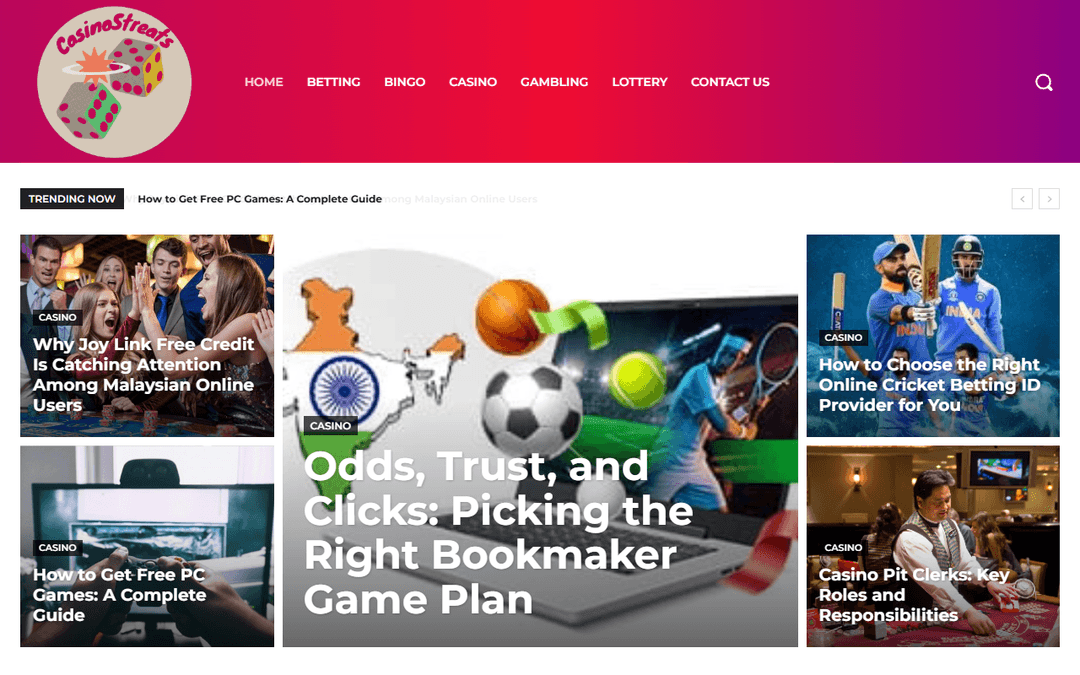 casinostreats.com publisher screenshot