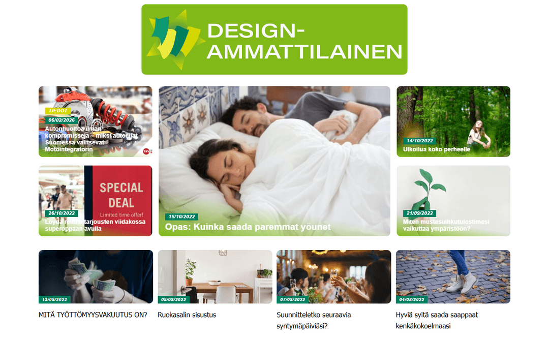 designammattilainen.fi publisher screenshot