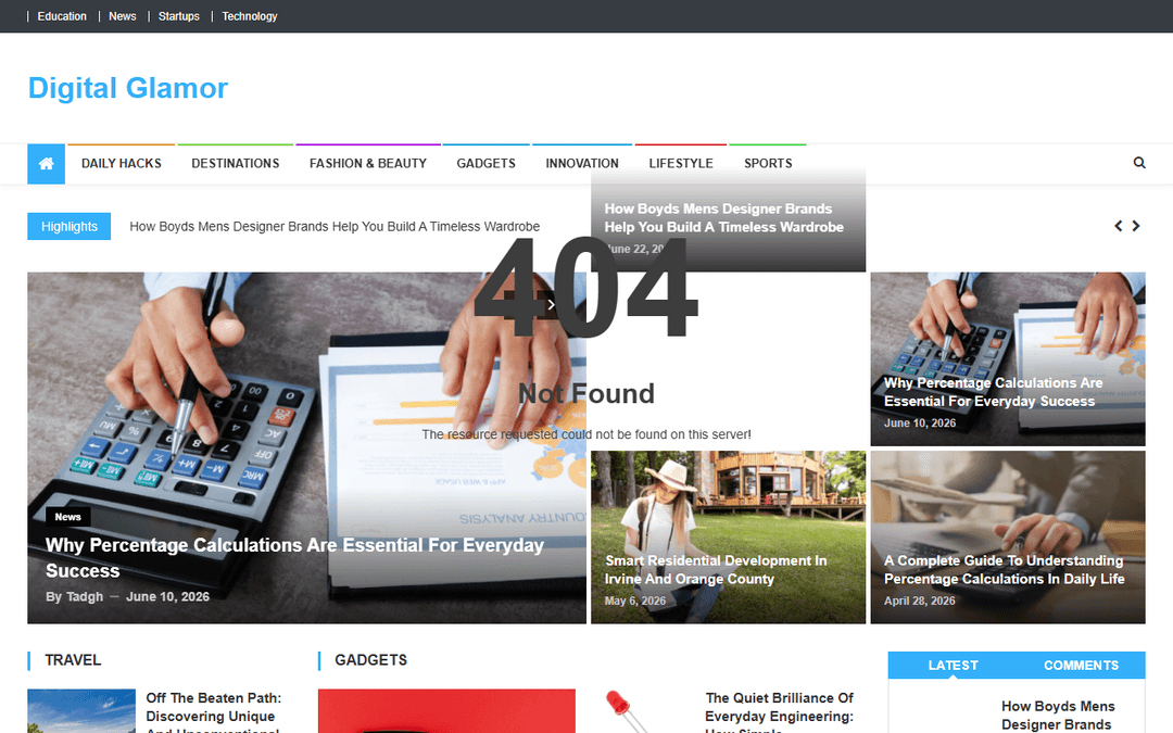 digitalglamor.com publisher screenshot