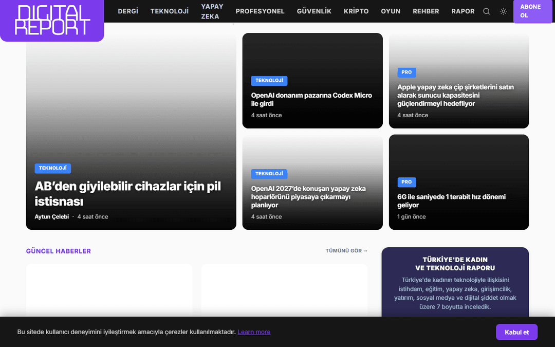 digitalreport.com.tr publisher screenshot