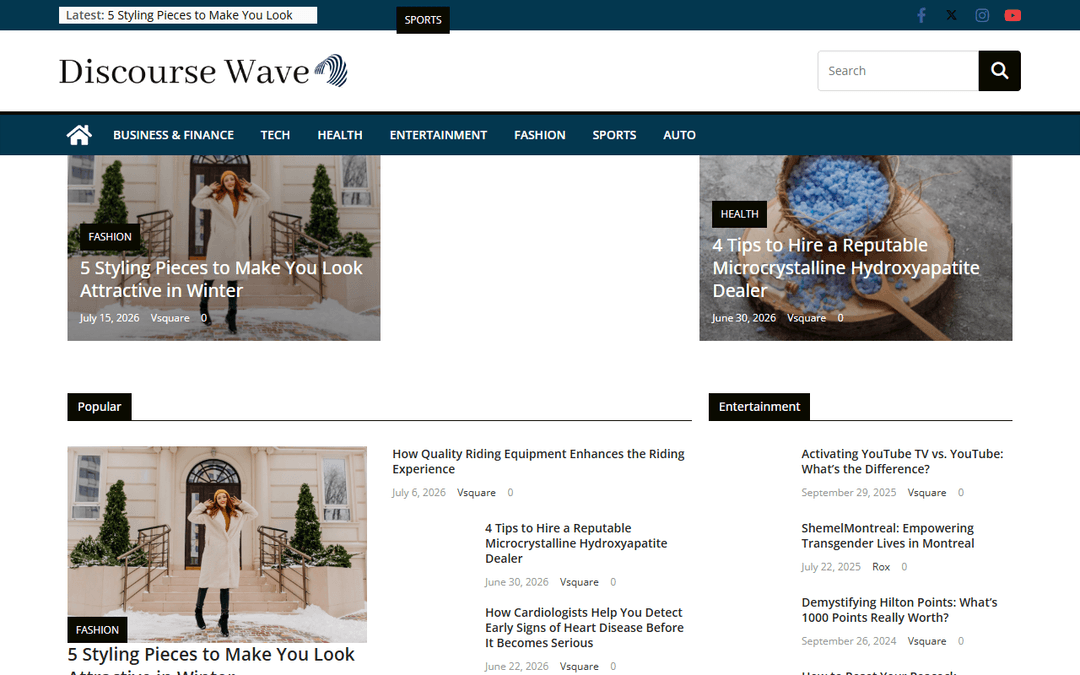 discoursewave.com publisher screenshot