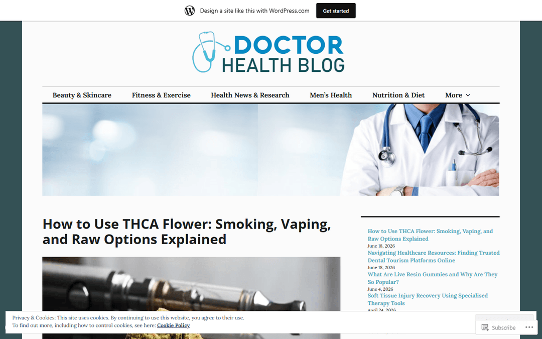 doqtor.health.blog publisher screenshot