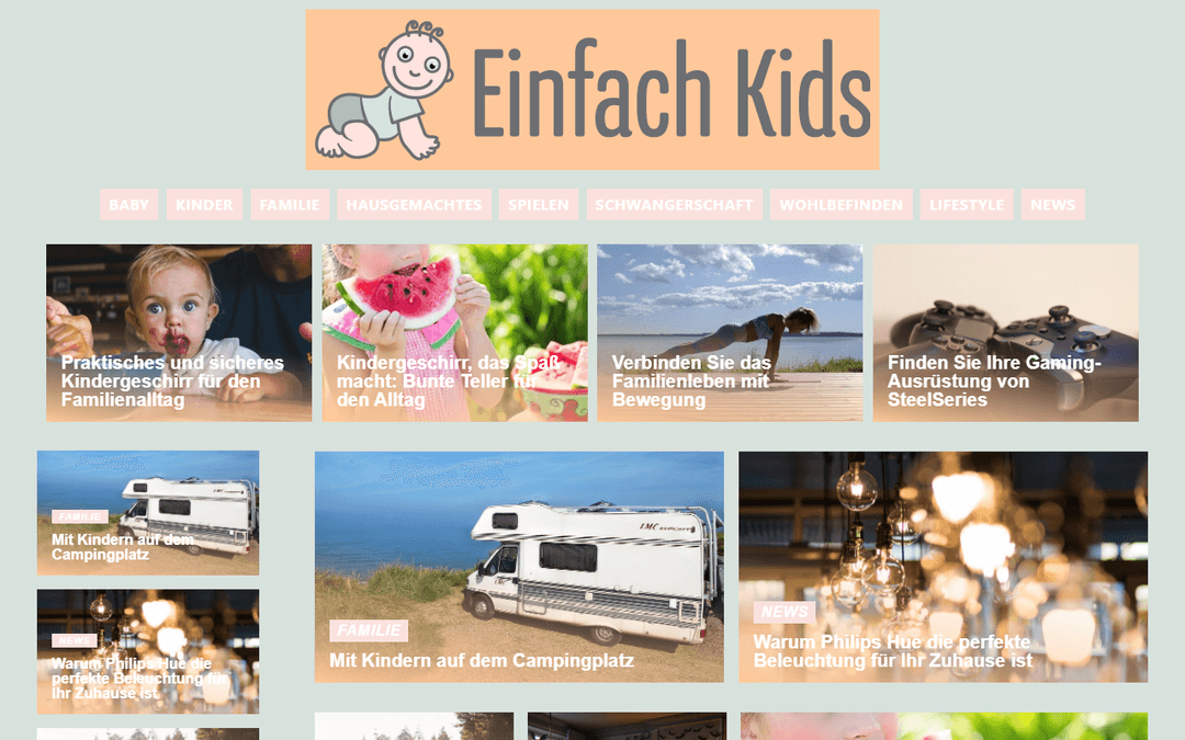 einfachkids.de publisher screenshot