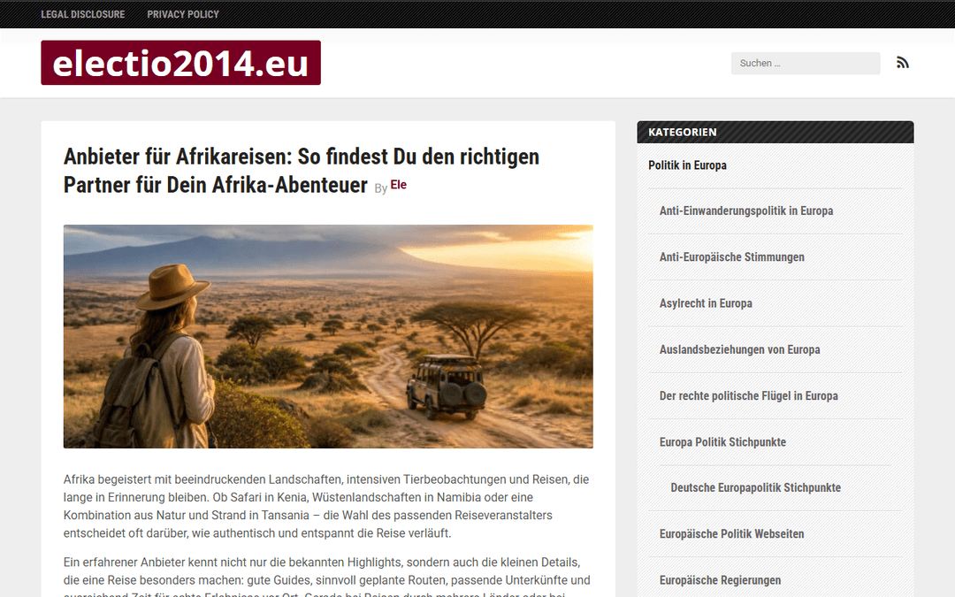 electio2014.eu publisher screenshot