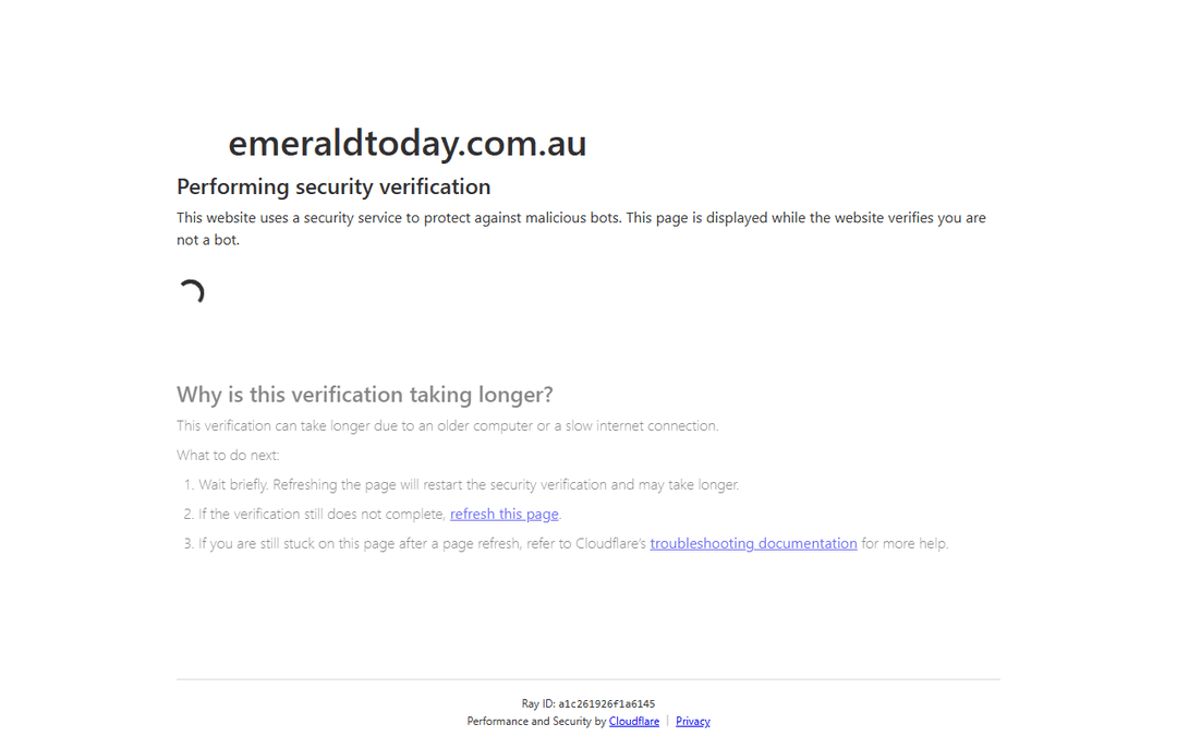 emeraldtoday.com.au publisher screenshot