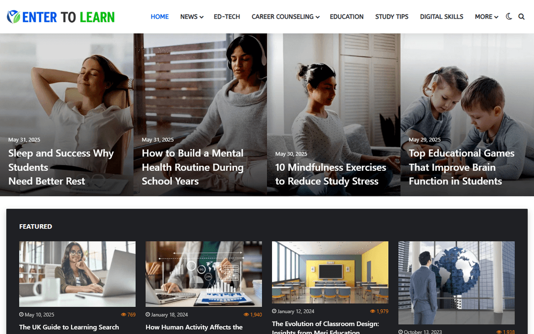 entertolearn.net publisher screenshot