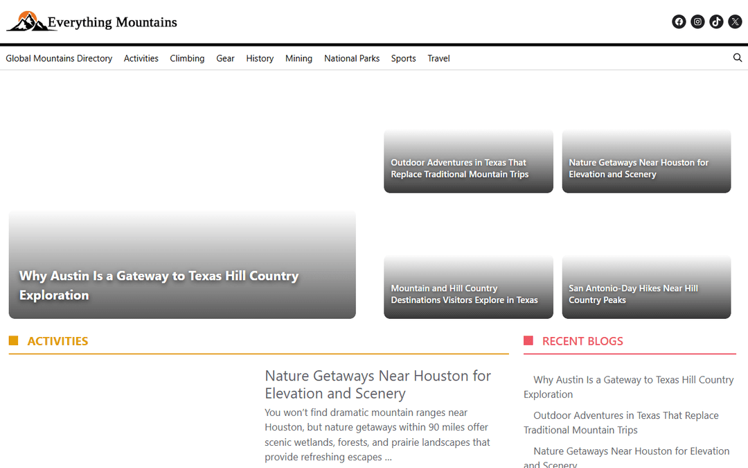 Screenshot des Publishers everythingmountains.com