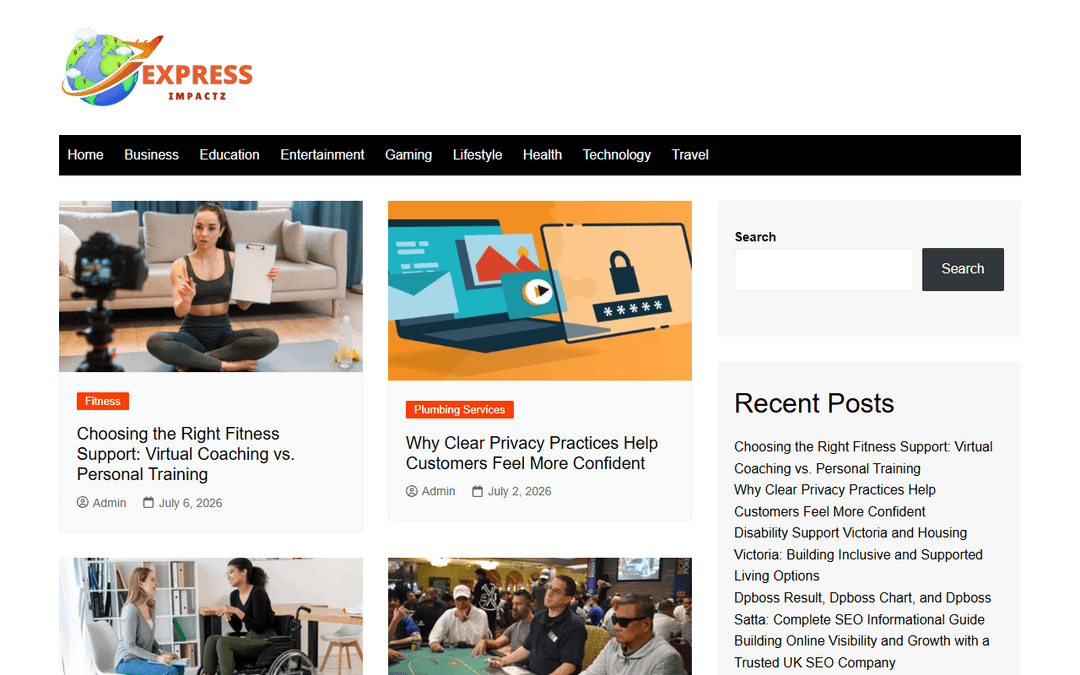 expressimpactz.com publisher screenshot