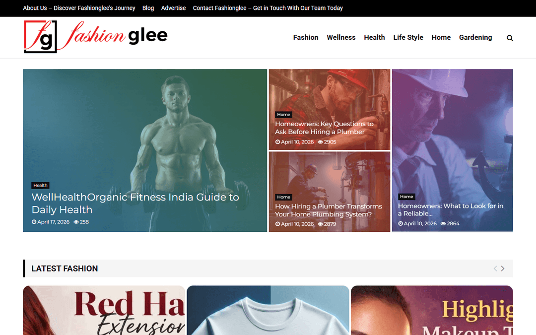 fashionglee.com publisher screenshot
