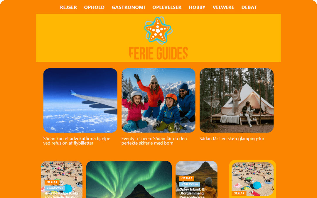 Screenshot des Publishers ferieguides.dk