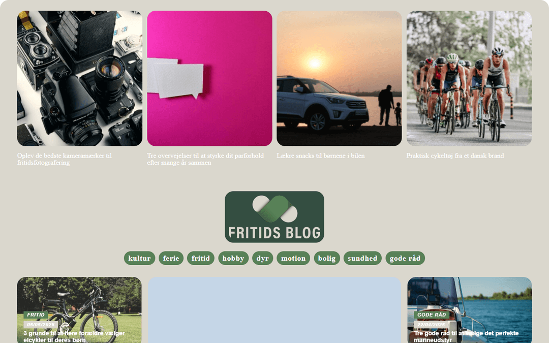 fritidsblog.dk publisher screenshot