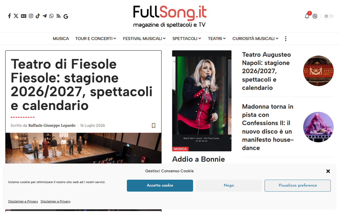 Screenshot des Publishers fullsong.it