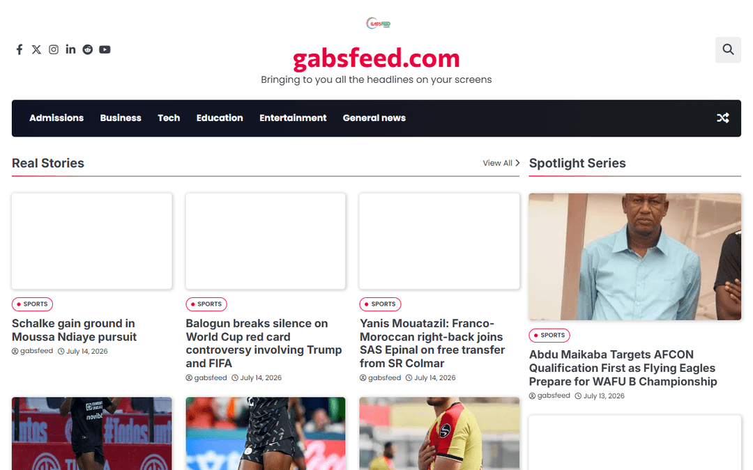 gabsfeed.com publisher screenshot
