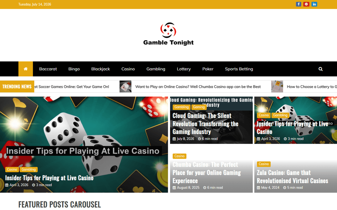 gambletonight.com publisher screenshot
