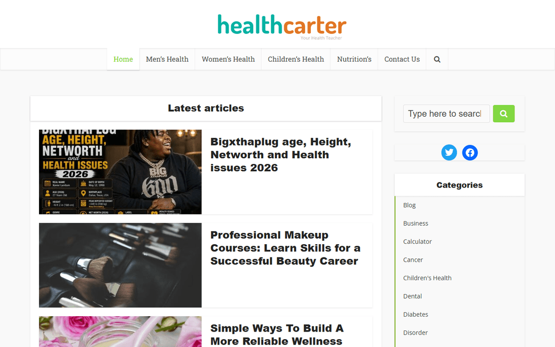 healthcarter.com publisher screenshot