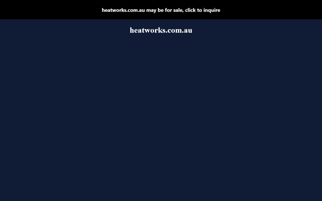 heatworks.com.au publisher screenshot