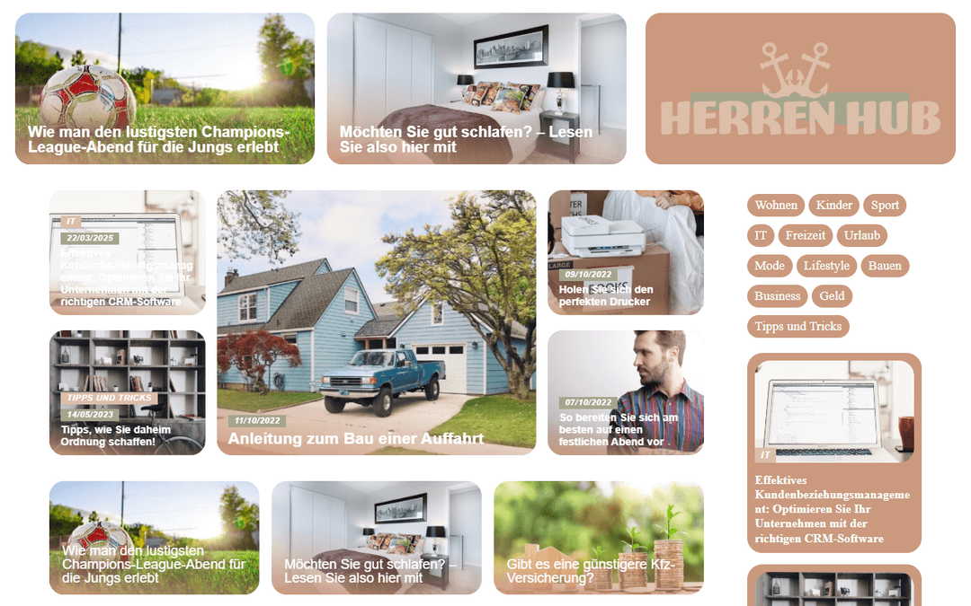herrenhub.de publisher screenshot