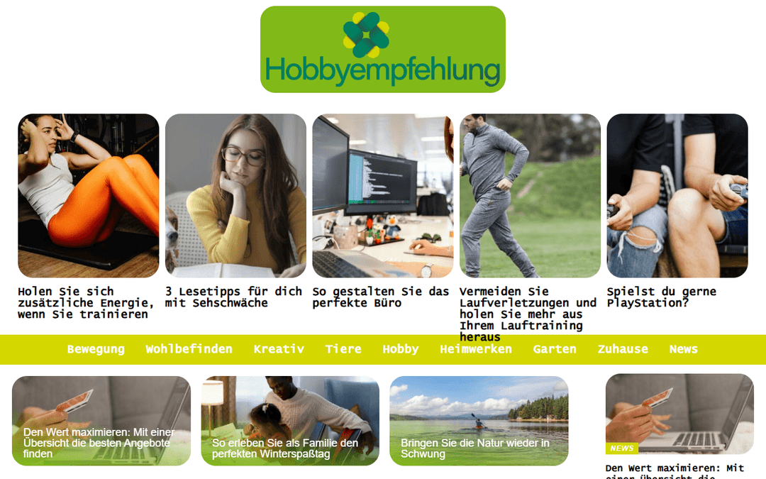 hobbyempfehlung.de publisher screenshot