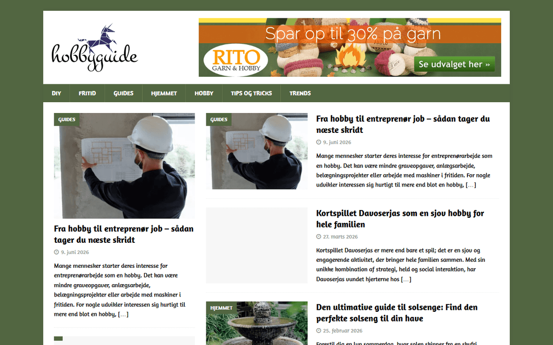 hobbyguide.dk publisher screenshot