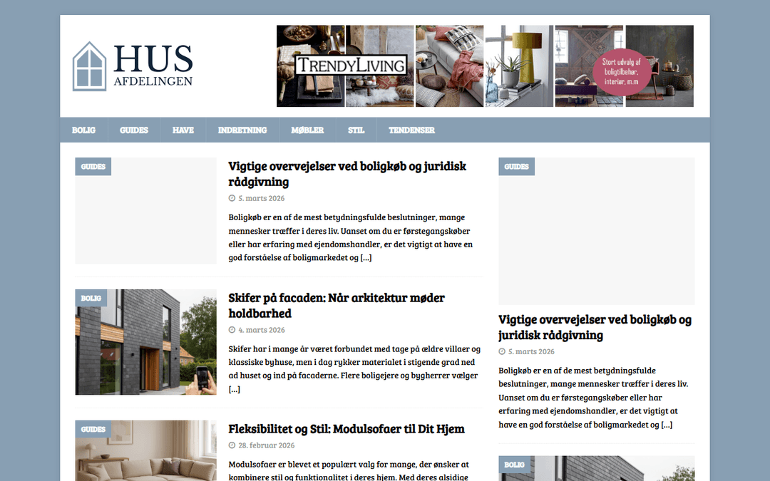 Screenshot des Publishers husafdelingen.dk