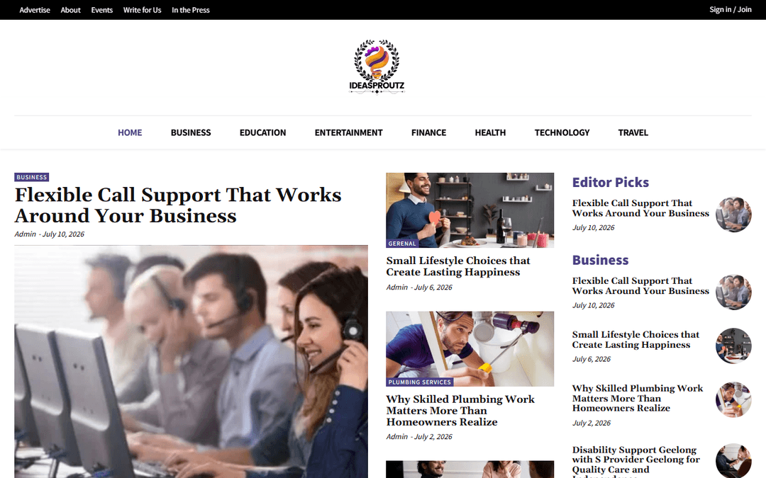 ideasproutz.com publisher screenshot