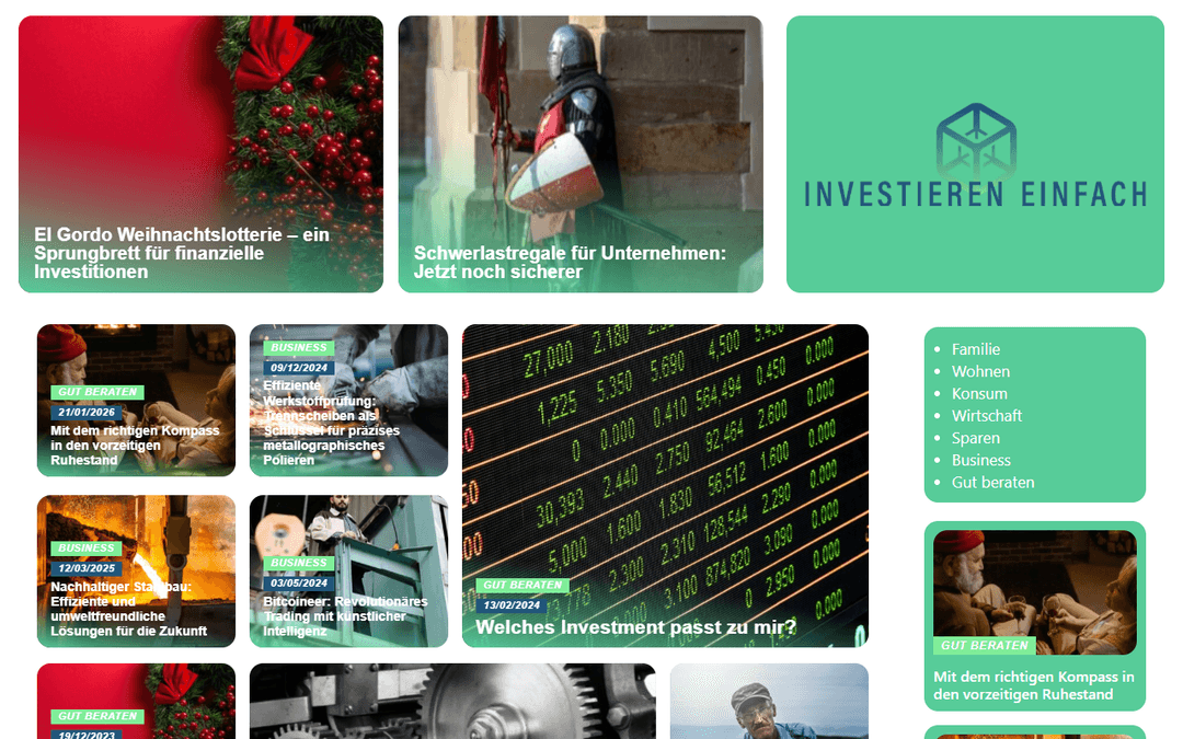 investiereneinfach.de publisher screenshot