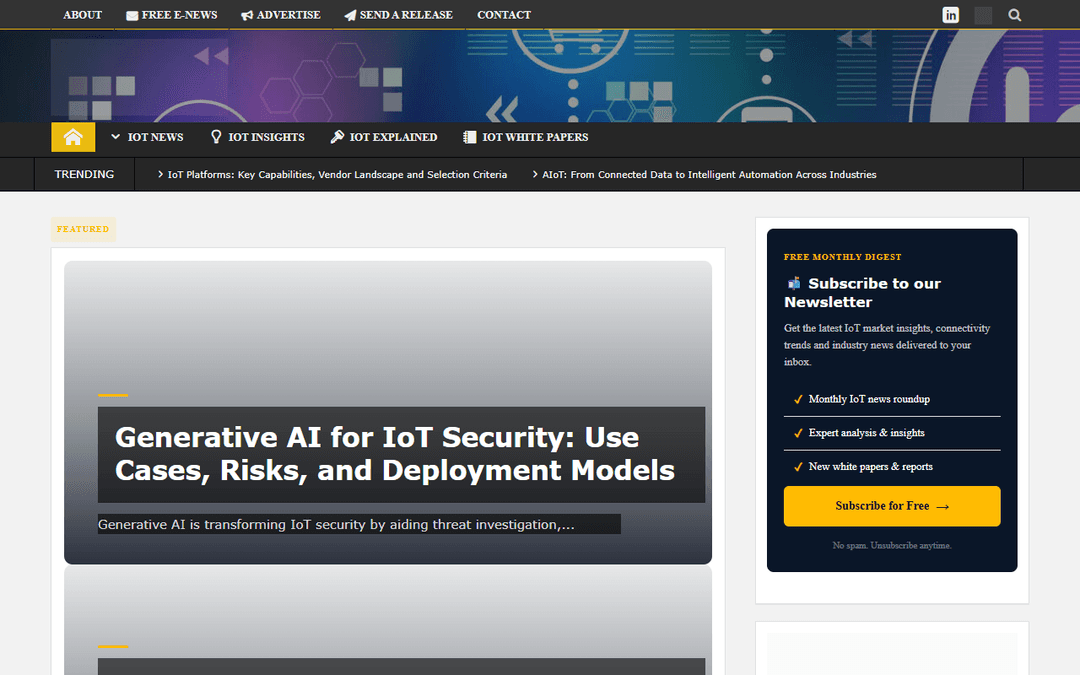 iotbusinessnews.com publisher screenshot