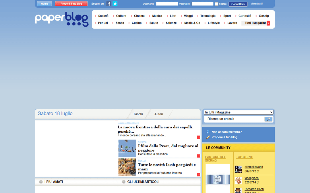 Screenshot van uitgever it.paperblog.com