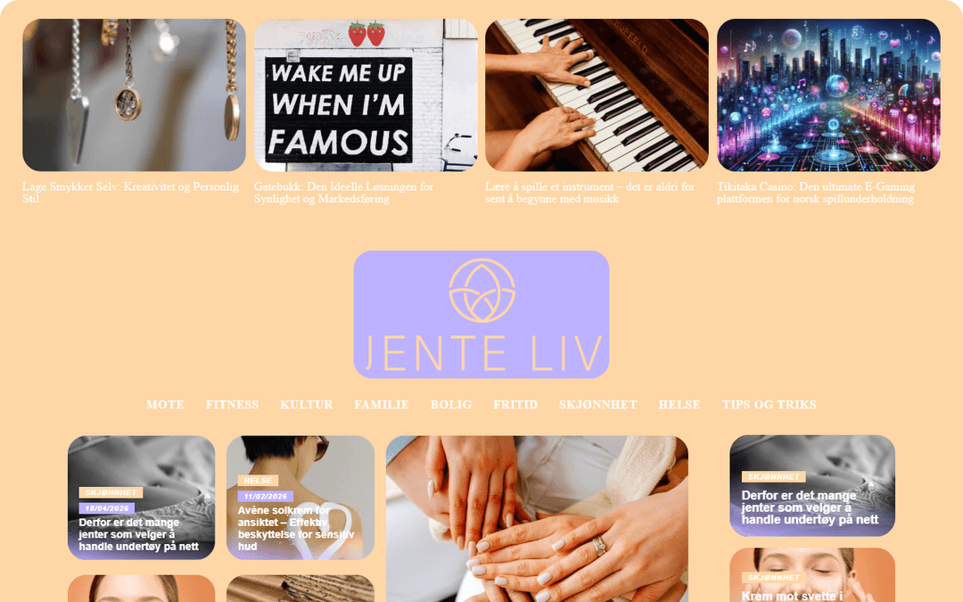 jenteliv.no publisher screenshot