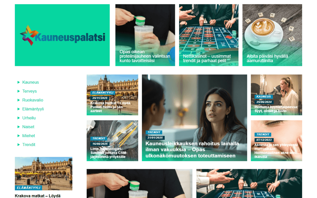 kauneuspalatsi.fi publisher screenshot