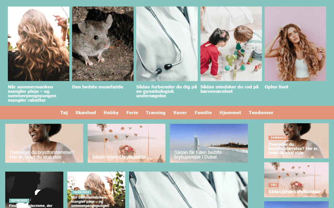 kunforpiger.dk publisher screenshot