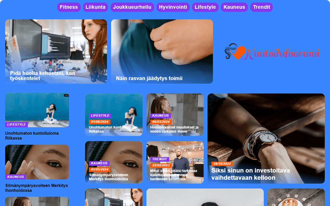 kuntoilufoorumi.fi publisher screenshot