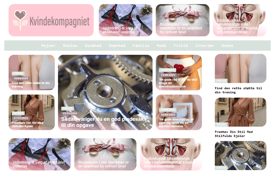 kvindekompagniet.dk publisher screenshot