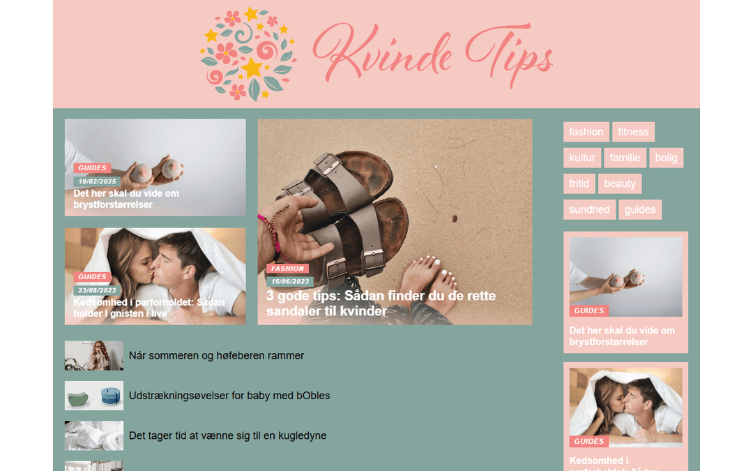 kvindetips.dk publisher screenshot