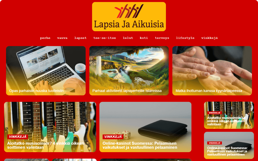 lapsiajaaikuisia.fi publisher screenshot