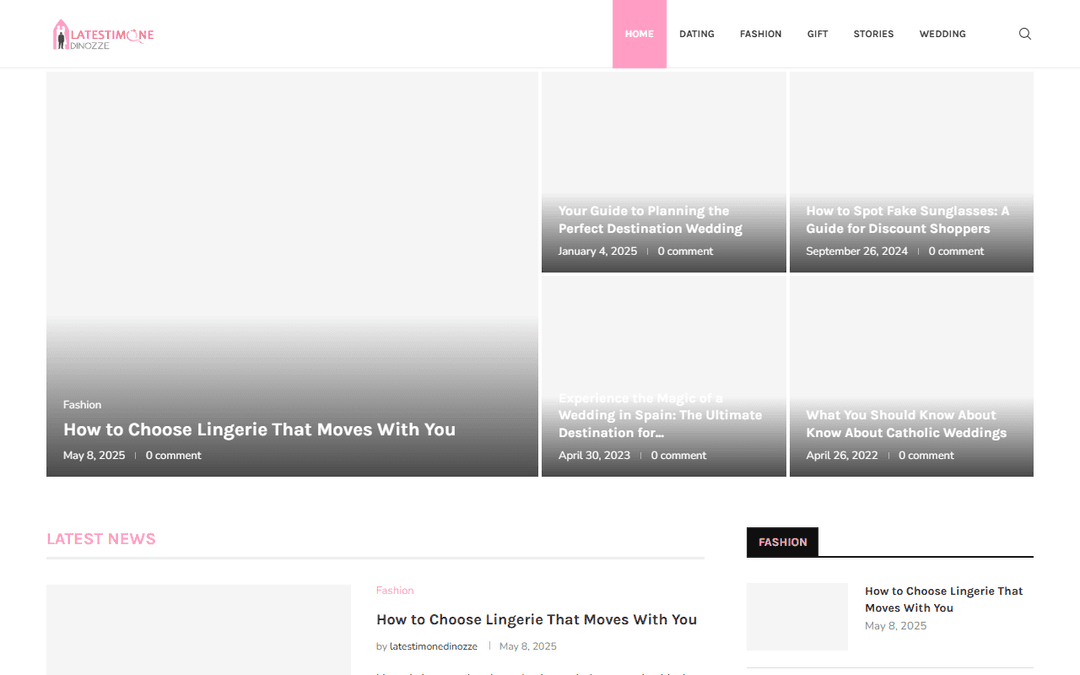 latestimonedinozze.com publisher screenshot