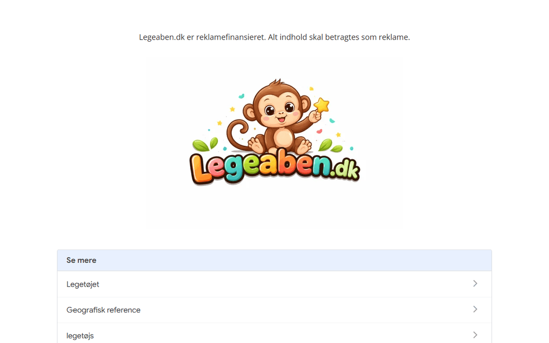 legeaben.dk publisher screenshot