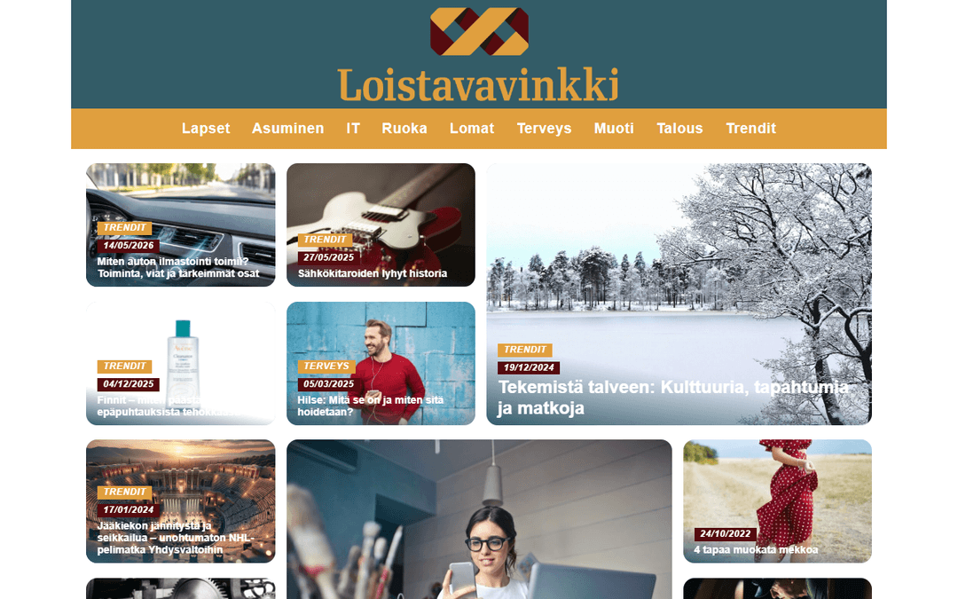 loistavavinkki.fi publisher screenshot