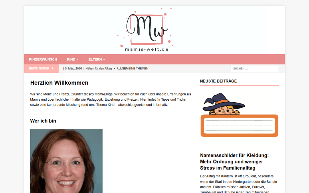 mamis-welt.de publisher screenshot