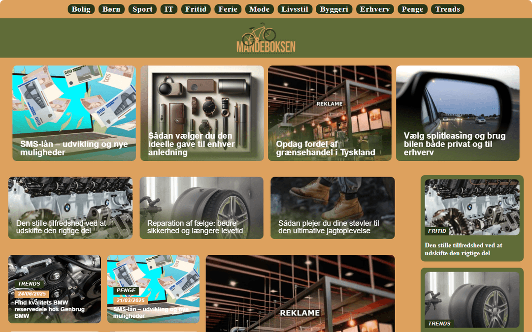 mandeboksen.dk publisher screenshot