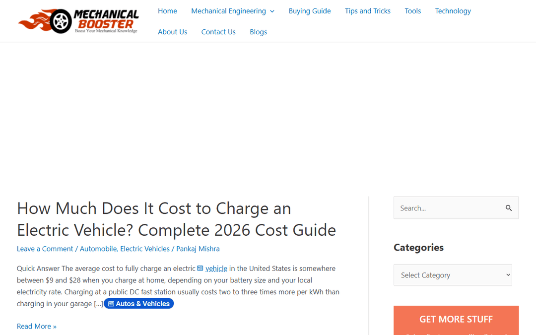 mechanicalbooster.com publisher screenshot